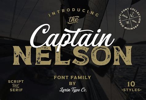 30+ Amazing Nautical Fonts for Special Design Projects | Nautical fonts, Vintage fonts, Retro font