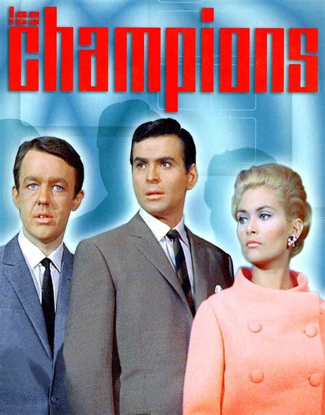 an advertisement for the television series, the champions with two men ...