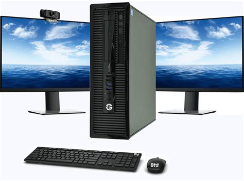 HP SFF Computer PC Intel i5-4th Gen, 16GB RAM 512GB SSD, New Dual 23.6 ...