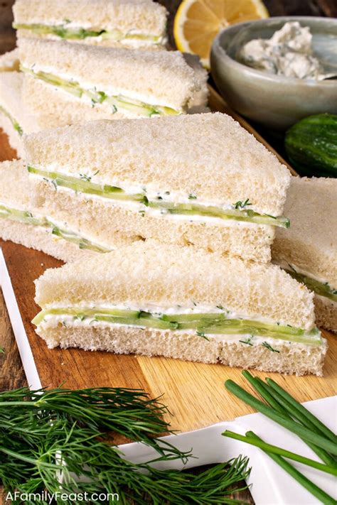 Cucumber Sandwiches - A Family Feast®