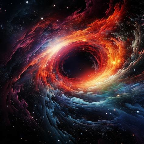 Premium AI Image | Captivating Black Hole Event Horizon