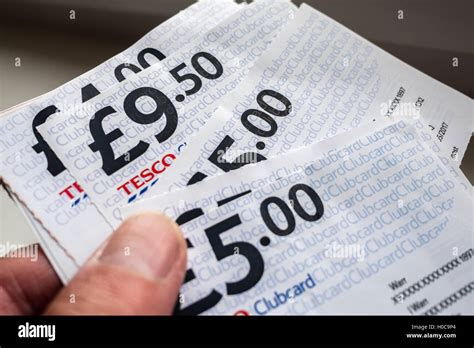 Tesco clubcard vouchers hi-res stock photography and images - Alamy