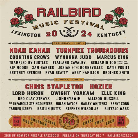 Railbird Festival 2024 Lineup - Brinna Kynthia