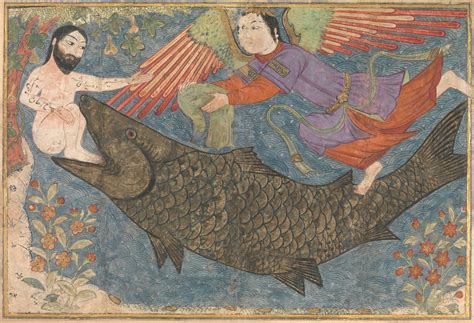 "Jonah and the Whale", Folio Probably from a Jami al-Tavarikh ...