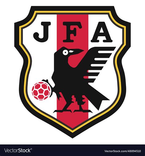 Japan football team logo Royalty Free Vector Image