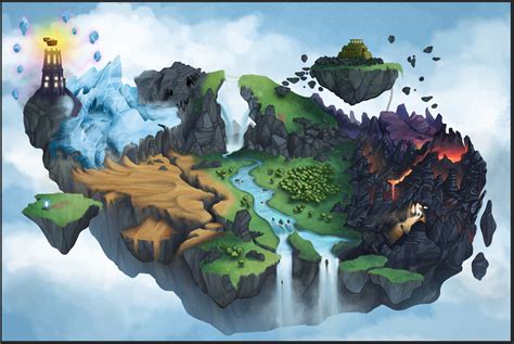 ArtStation - Game Design Floating Island