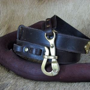 Pelican Hook Leather Belt in Chocolate Water Buffalo - Etsy