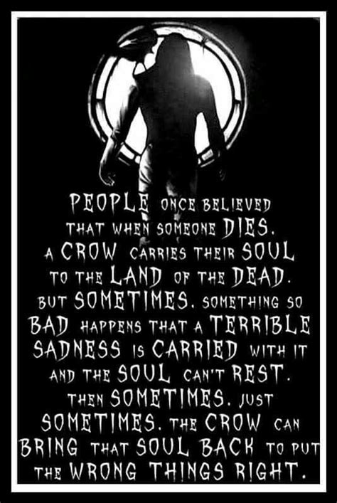 The Crow Quotes, Dark Quotes, Words Quotes, Life Quotes, Sayings, Brandon Lee, Crow Movie, When ...