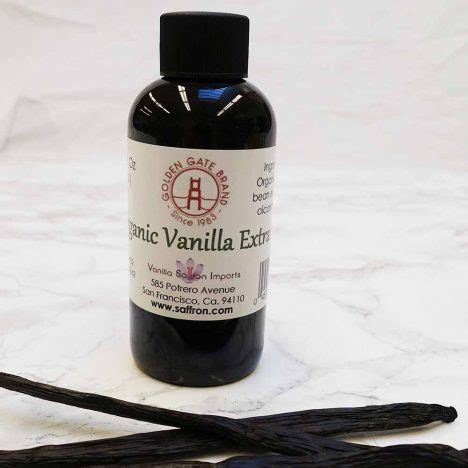 Organic Vanilla Extract 4 oz - Vanilla, Saffron Imports