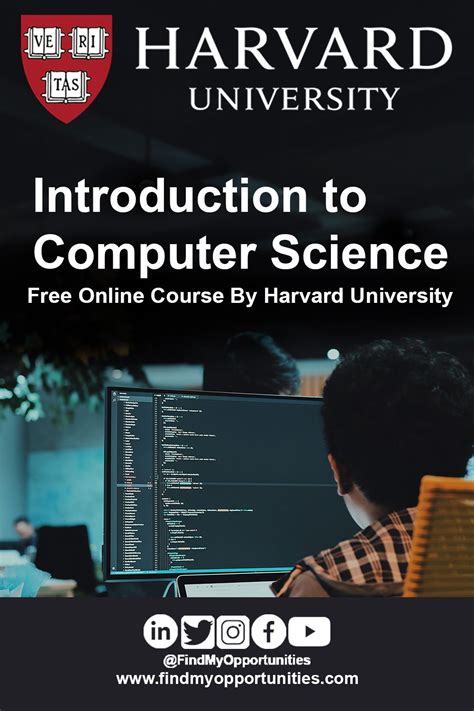 Introduction to Computer Science Free Course By Harvard University in 2021 | Computer science ...