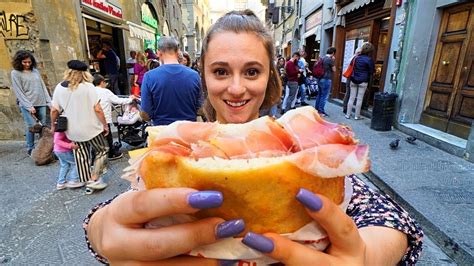 Street Food in Italy – FLORENCE'S #1 PANINI at All'antico Vinaio + ITALIAN STREET FOOD in ...