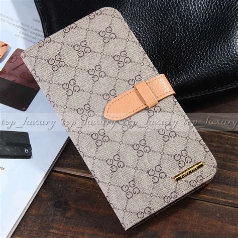 Luxury Designer GG Logo Leather Wallet Cases for Apple iPhone 6 Plus 5. ...