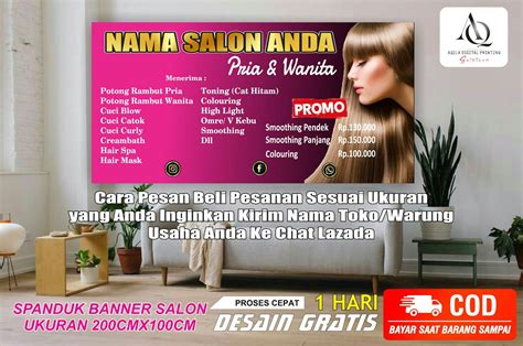 Spanduk Banner Salon,pangkas Rambut,Barbershop,ukuran 200cmx100cm | Lazada Indonesia