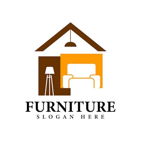 Premium Vector | Furniture logo template design