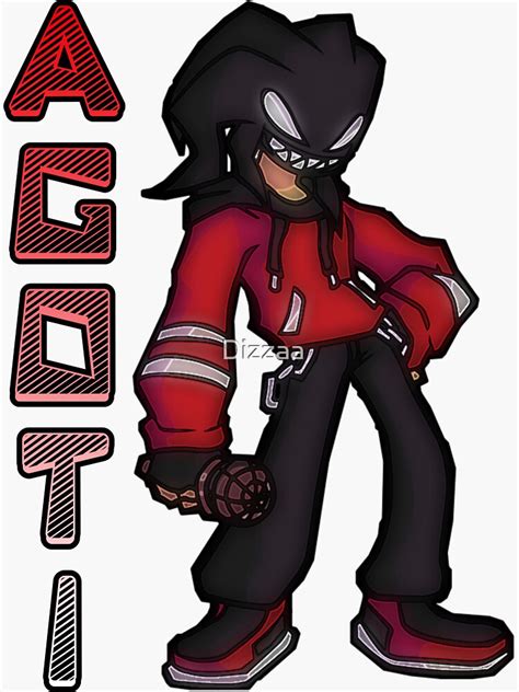 "Agoti fnf mod" Sticker for Sale by Dizzaa | Redbubble