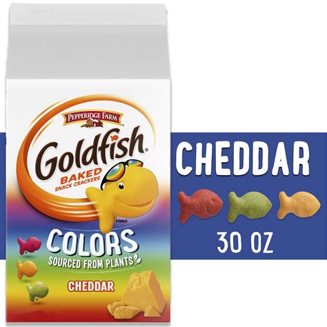 Goldfish Colors Cheddar Cheese Crackers, Baked Snack Crackers, 30 oz C – The Grocery Basket