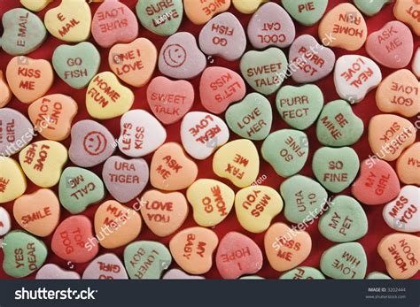 Large Group Colorful Candy Hearts Sayings Stock Photo (Edit Now) 3202444