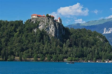 Premium Photo | View of beautiful bled castle with lake bled slovenia