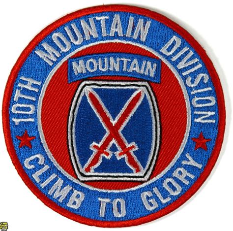 10th Mountain Division Patch Climb To Glory