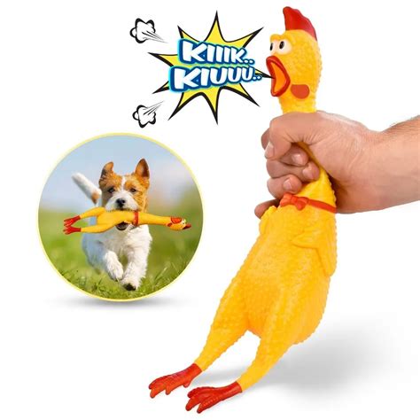 2020 Hot Sell Screaming Chicken Pets Dog Toys Squeeze Squeaky Sound ...