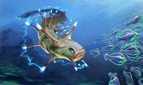 Ampeel and hoopfish Subnautica Concept Art, Alien Concept Art, Creature Concept Art, Creature ...