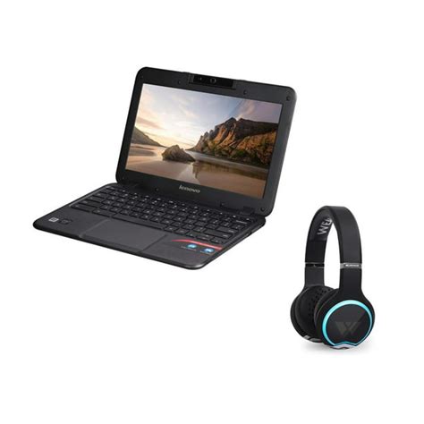 Lenovo ChromeBook 4GB RAM 16GB 11.6" Laptop (CR) & Wearhaus Wireless ...