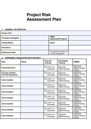 Sample Project Assessment Plan - 14+ IN PDF