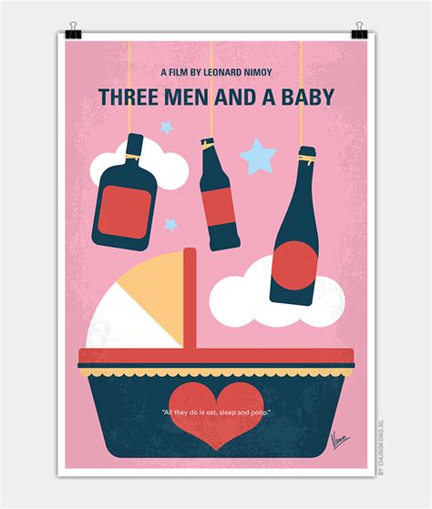 No1399 My Three Men and a Baby minimal movie poster – CHUNGKONG