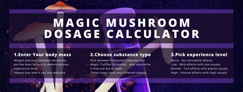 Magic Mushroom Dosage Calculator - Smartific.com