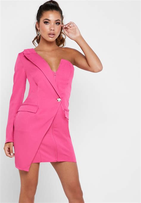 Buy Missguided pink One Shoulder Blazer Dress for Women in Manama, Riffa