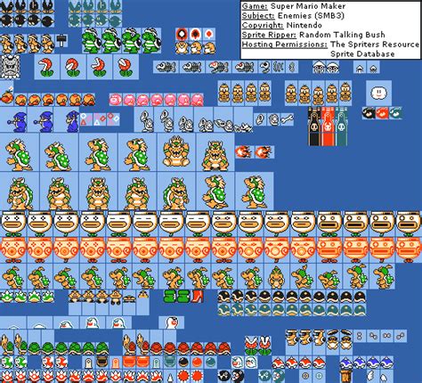 Super Mario Maker Sprites