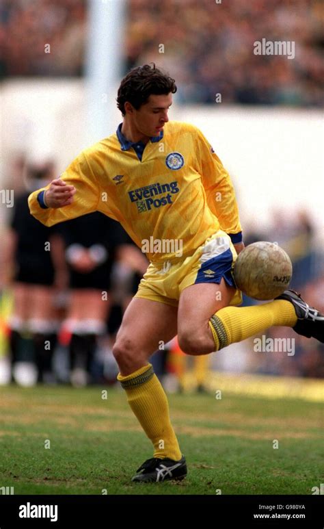 ENGLISH SOCCER. GARY SPEED, LEEDS UNITED Stock Photo - Alamy