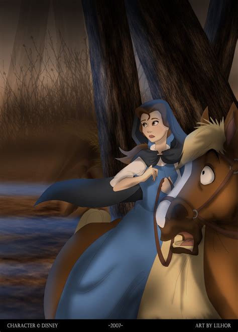 Disney Princess Fan Art: Belle and Philippe | Disney princess fan art, Disney horses, Disney ...