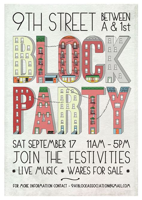 Block Party Poster (Print) on Behance