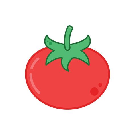 Tomato cartoon. Tomato vector. Tomato on white background. 14553453 Vector Art at Vecteezy