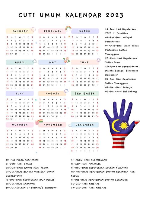 Cuti Umum Kalendar 2024 Malaysia ️