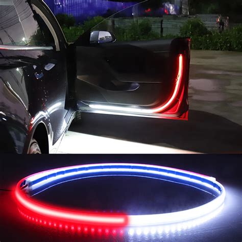 Car-Door-Decoration-Welcome-Light-Strips-Strobe-Flashing-Lights-Safety-12V-120cm-LED-Opening ...