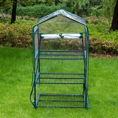 Buy Nuxn 3 Tier Mini Clear Greenhouse Cover Warmhouse PVC Reinforced Replacement Cover PVC ...