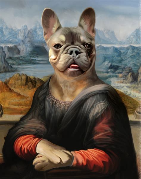 Dog Owner Gift Mona Lisa Dog Royal Pet Portrait Renaissance - Etsy