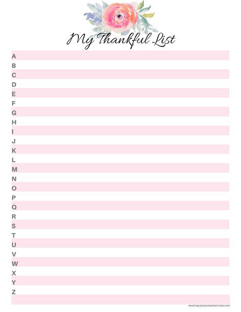 Gratitude Journal Printables And Images - Printables and Inspirations