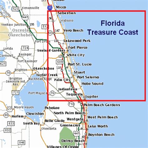 Map Of Florida Coast Beaches - Printable Maps