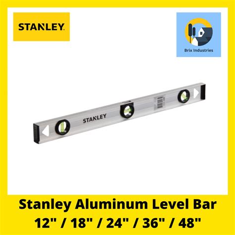 Stanley Aluminum Level Bar 12", 18", 24", 36", 48" Thrifty Levels Aluminum and Yellow | Shopee ...