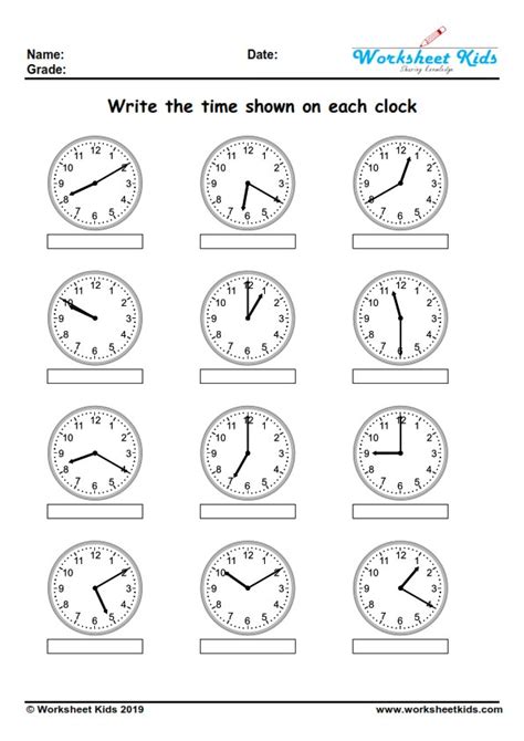 Digital and analog clock worksheets for kindergarten | 1st, 2nd, 3rd Grade