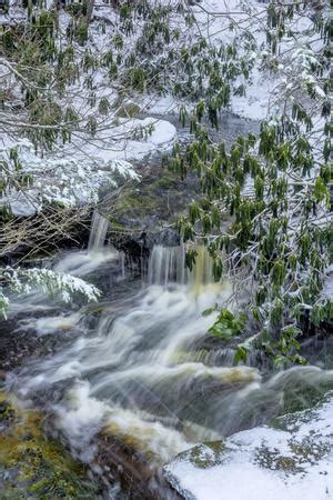 West Virginia, Blackwater Falls State Park. Blackwater River in Winter Photographic Print by ...