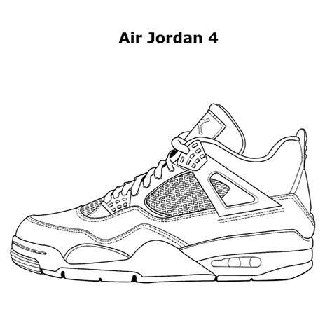 Jordan Shoe Drawing at PaintingValley.com | Explore collection of ...