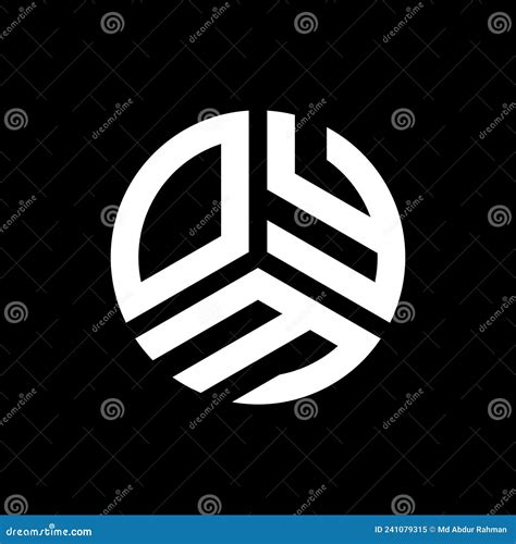 OYM Letter Logo Design on Black Background. OYM Creative Initials Letter Logo Concept Stock ...