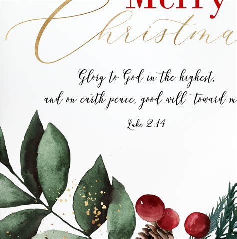 Luke 2:14 Glory to God Christmas Printable Wall Art Bible - Etsy