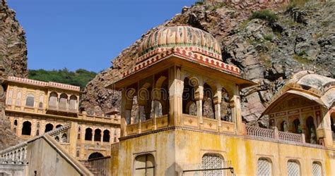 The Architecture of the Historic Galta Ji Temple in Jaipur, India Stock Video - Video of asian ...