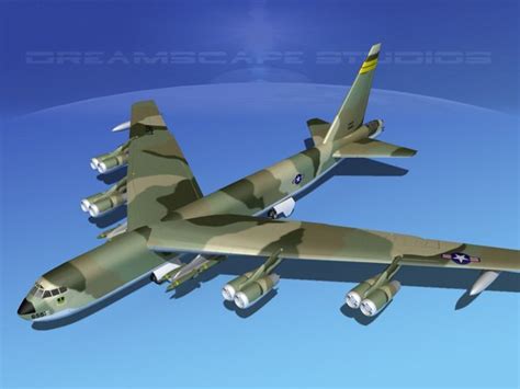 modelo 3d Boeing B-52D Stratofortress V02 - TurboSquid 908866