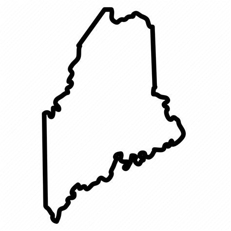 Geography, maine, map, state, usa icon - Download on Iconfinder